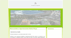 Desktop Screenshot of apartamentosbahiaplaya.com